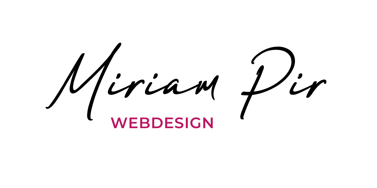 Miriam Pir Webdesign Logo (1200 x 600 px)